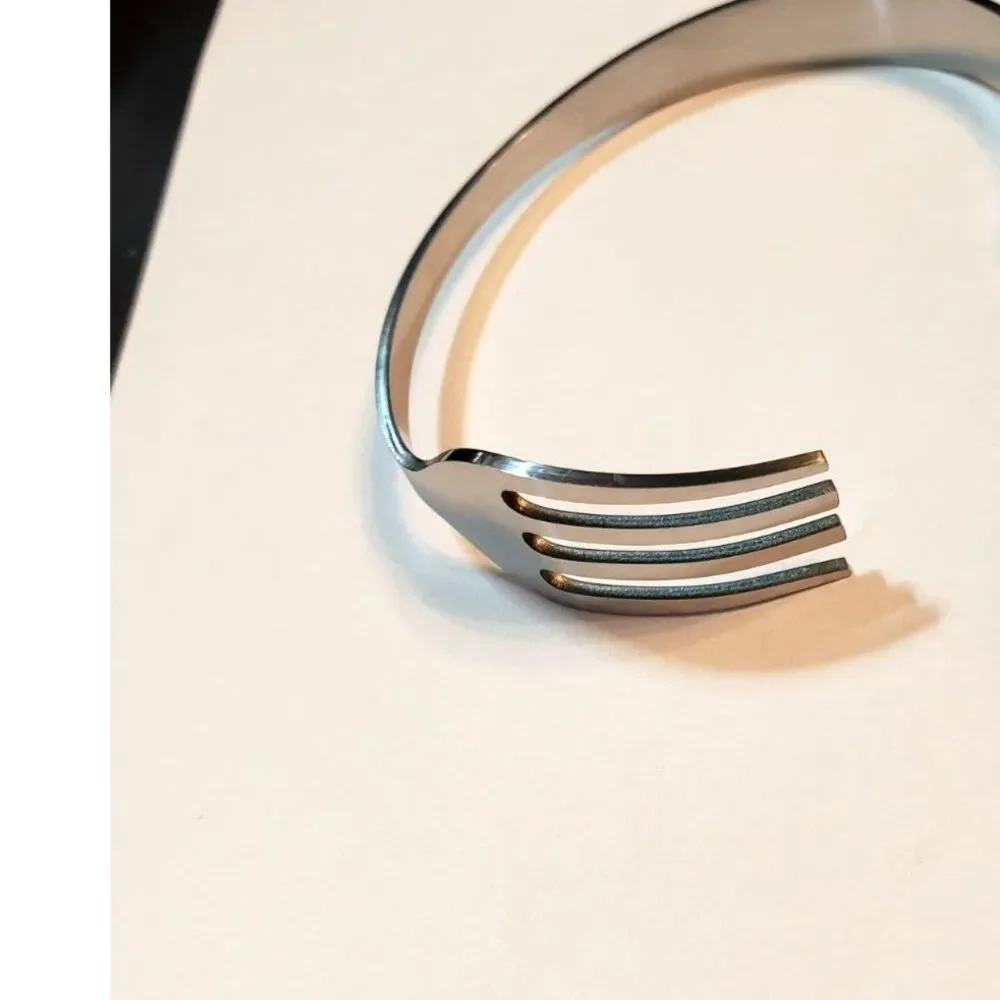 Stainless Steel FORK Bracelet Men Women